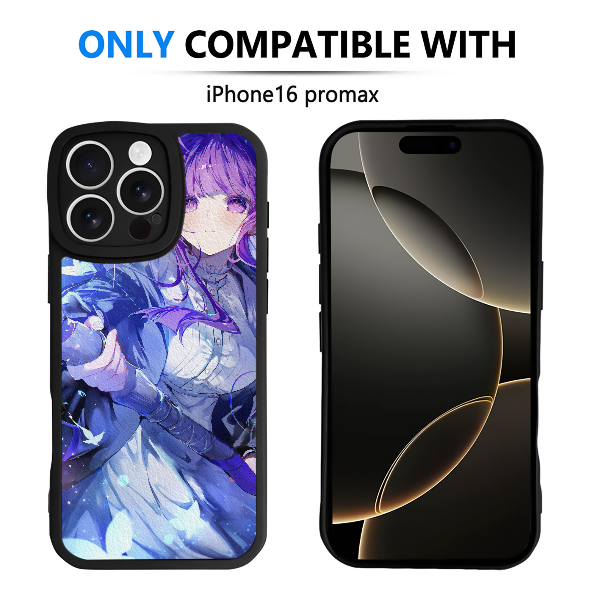（画像用） 葬送のフリーレン Frieren 【iPhone 16シリーズ対応】シリコンスマホケース（レザー調） 材質：シリコン